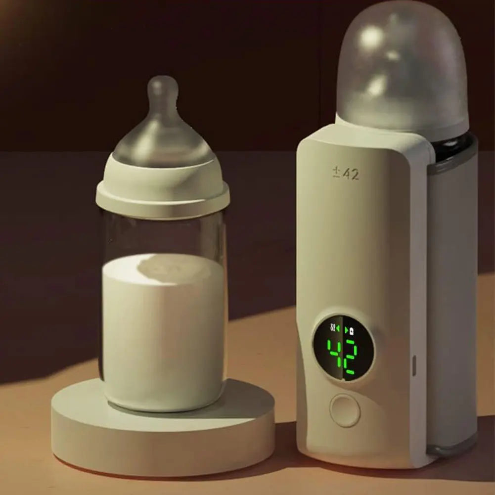 Ultimate Rechargeable Cordless Portable Bottle Warmer with Smart Temperature Control - Ideal for Travel, Camping, and Everyday Use!