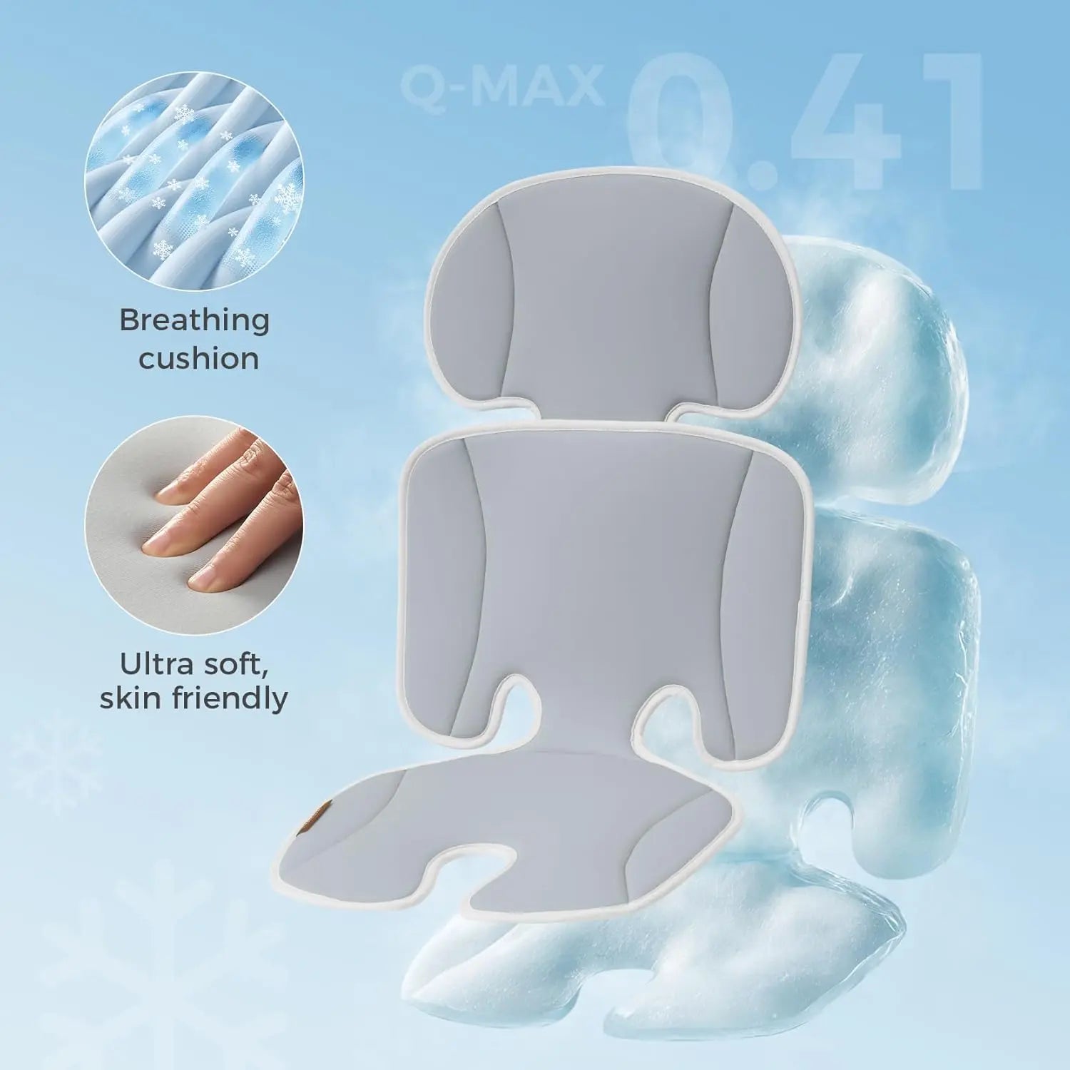 Keep Your Baby Cool and Comfortable with the Nuvivi Cooling Stroller Pad Universal Cooling Seat Pad for Strollers - Perfect for Hot Weather Adventures!